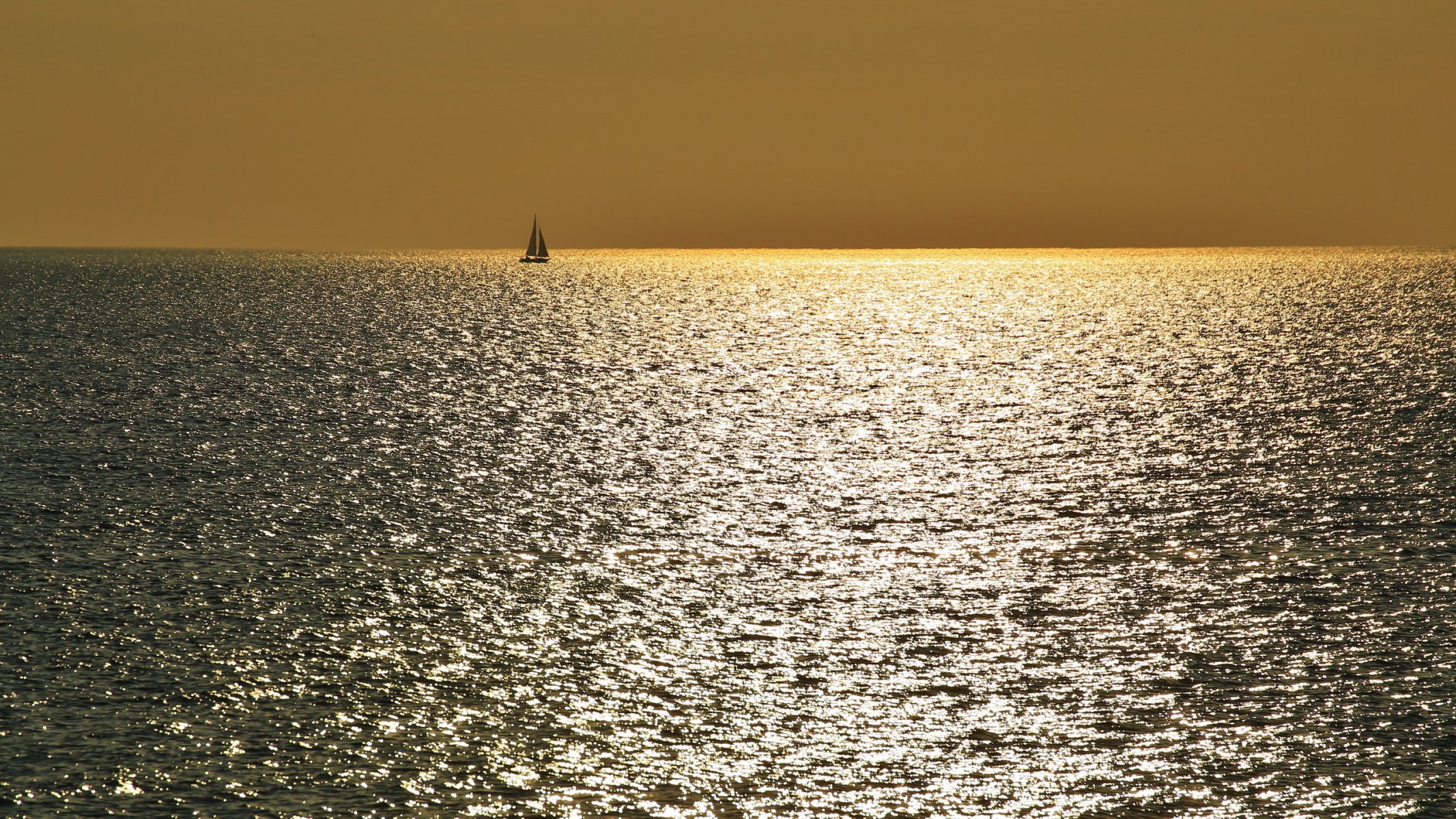 mar barco noche paisaje