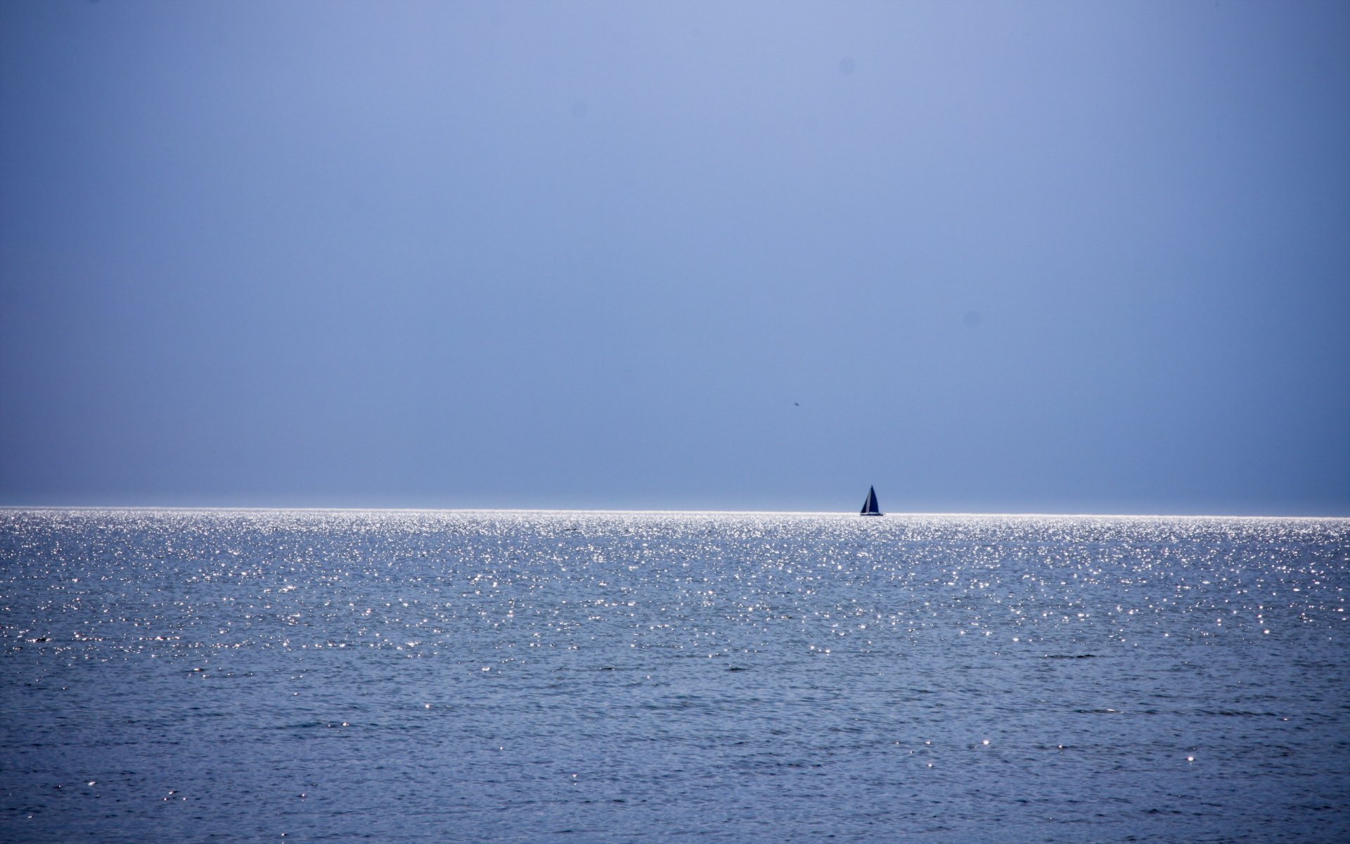 mer bateau paysage minimalisme