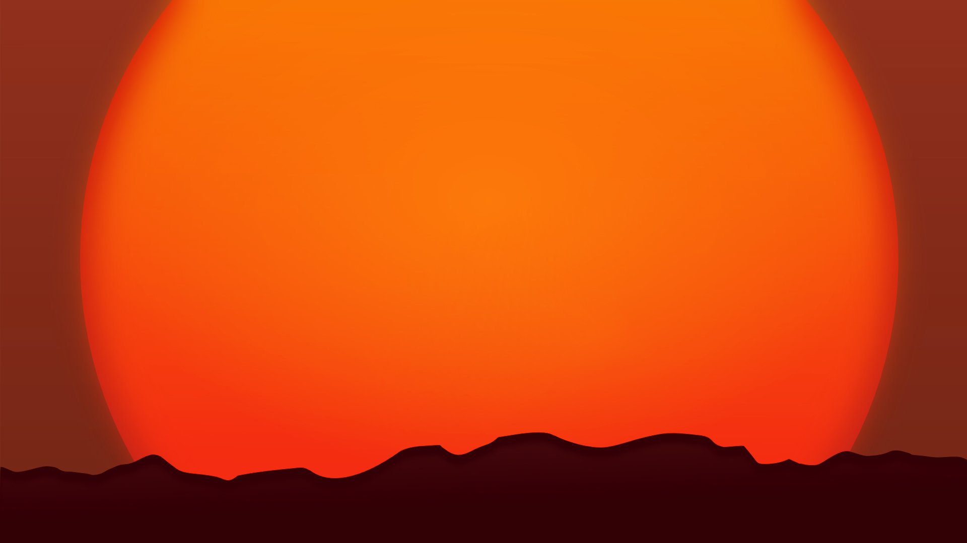 un sunset mountain horizon