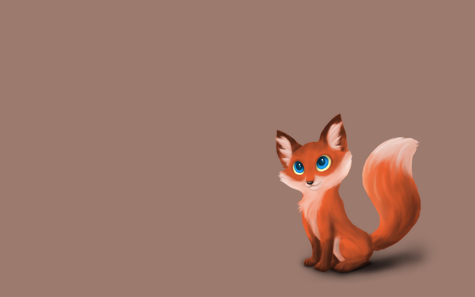 fox animals minimalism