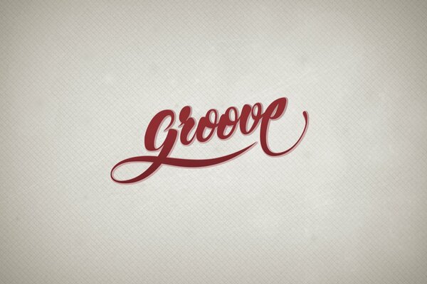 Logo design red on white