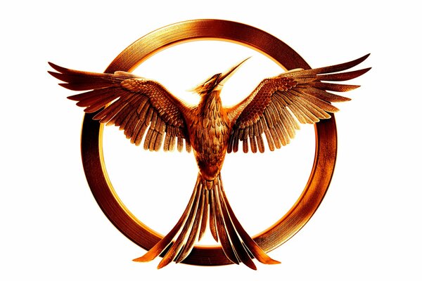 The Mockingjay logo from the Hunger Games