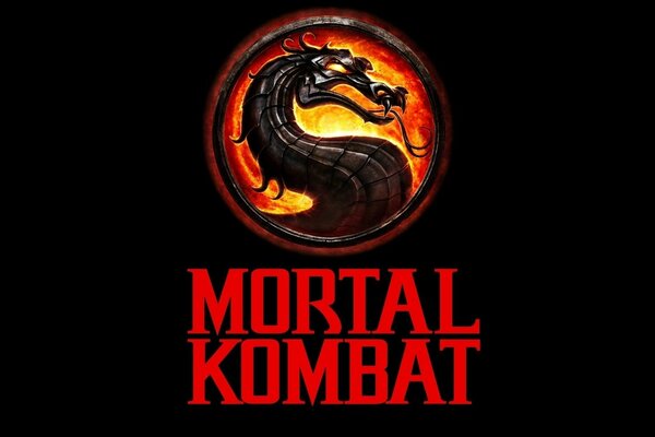 LOGO mortal kombat . smok w ogniu