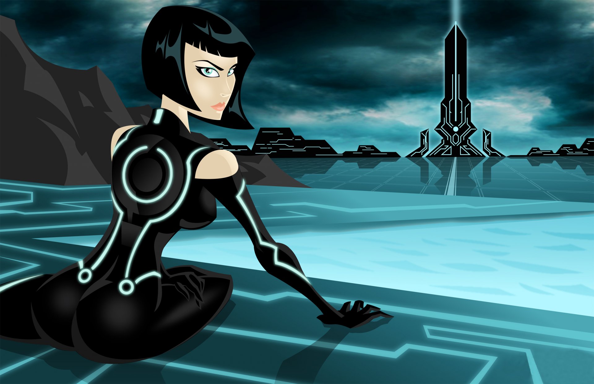 tron: legacy quorra grid fiction