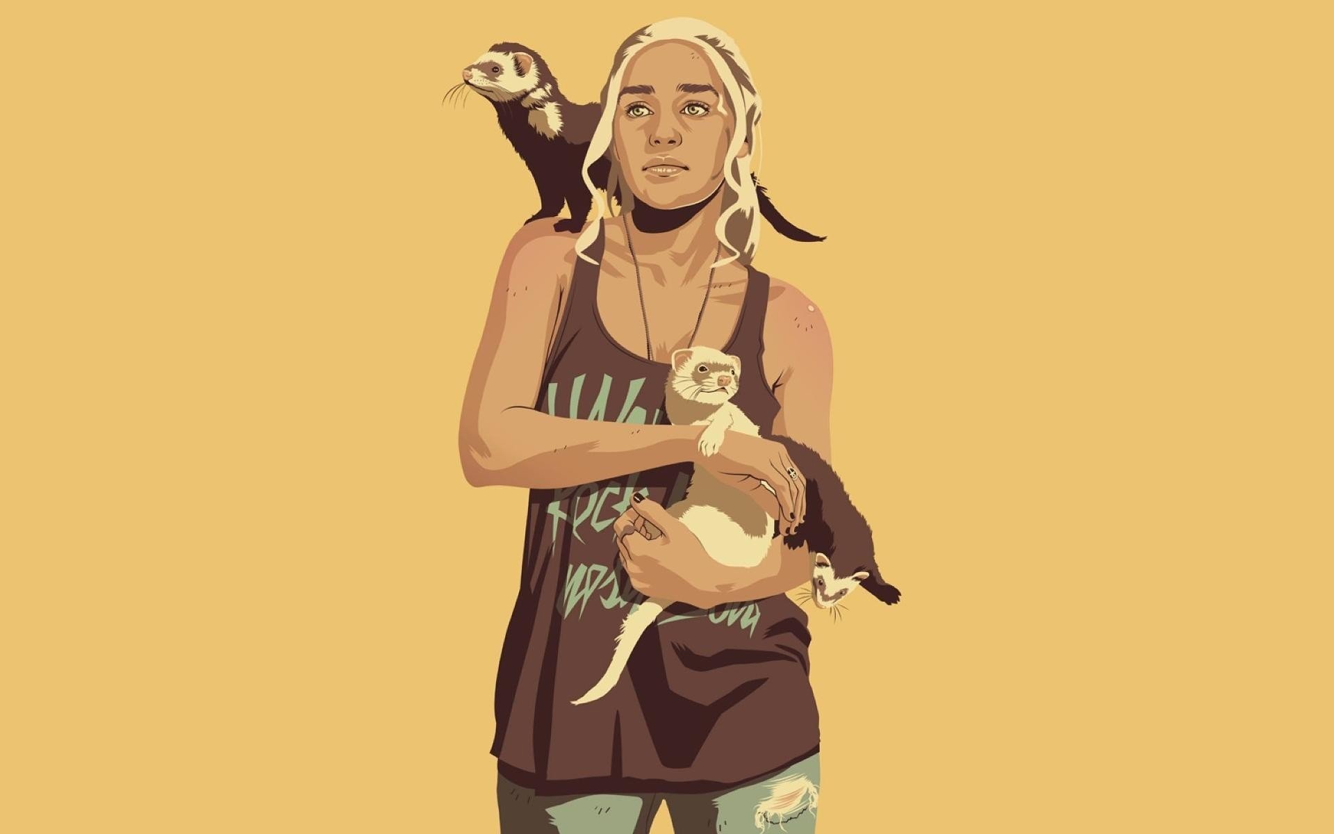 game of thrones minimalism daenerys targaryen