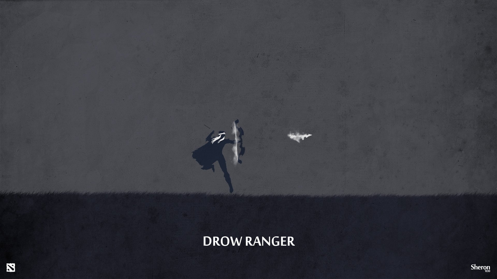 drow ranger traxex dota 2 valve sombre archer flèche minimalsm sheron1030