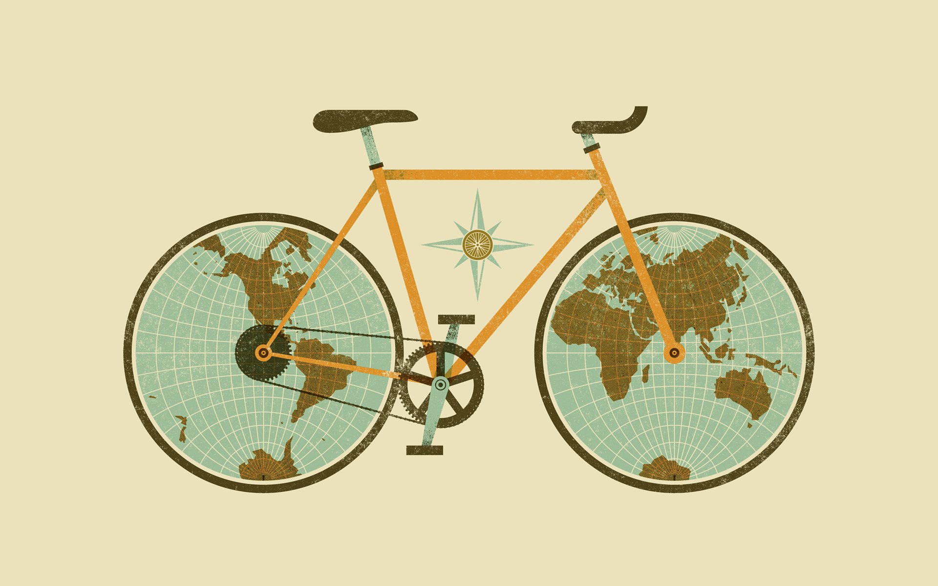 vélo globe dessin