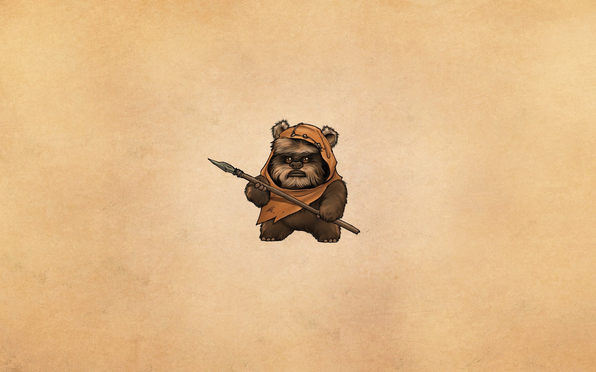 ewoks star wars peludo lanza bozal peludo minimalismo