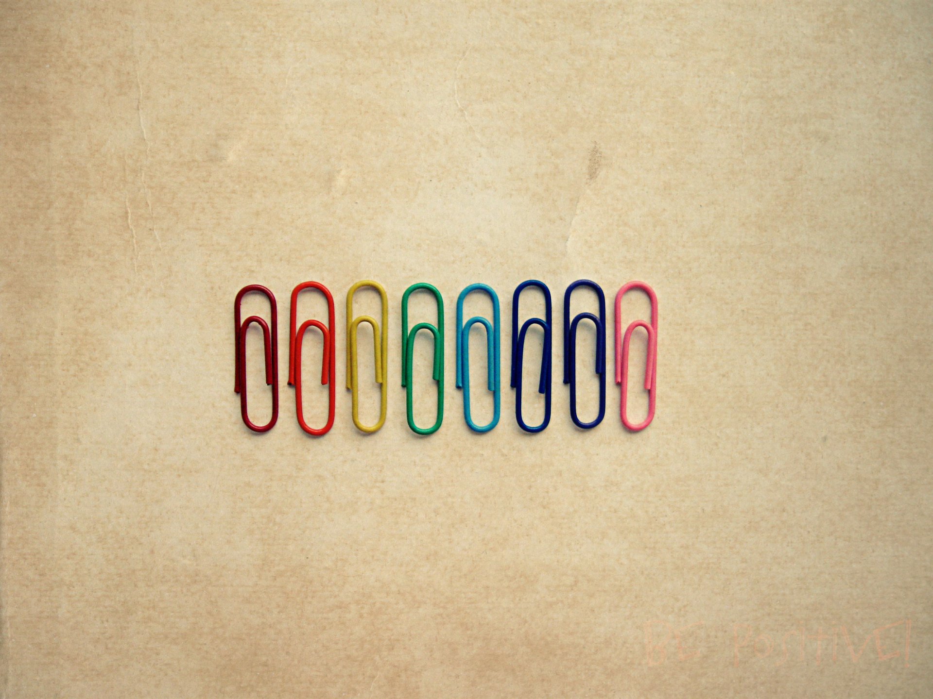 paper clips textures rainbow