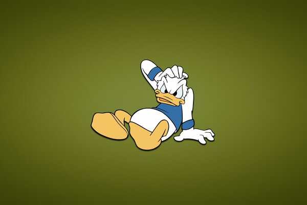 El desconcertado pato Donald de Disney