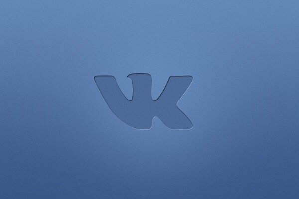 Image minimaliste avec le logo Vkontakte