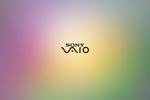 Logotipo de Sony sobre fondo de color