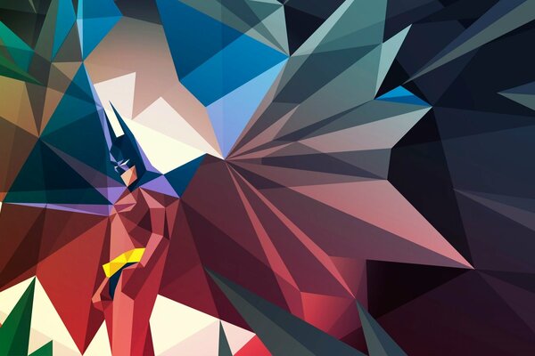 Batman en estilo vector disco cómic