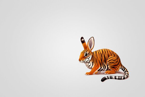 Tiger-striped rabbit