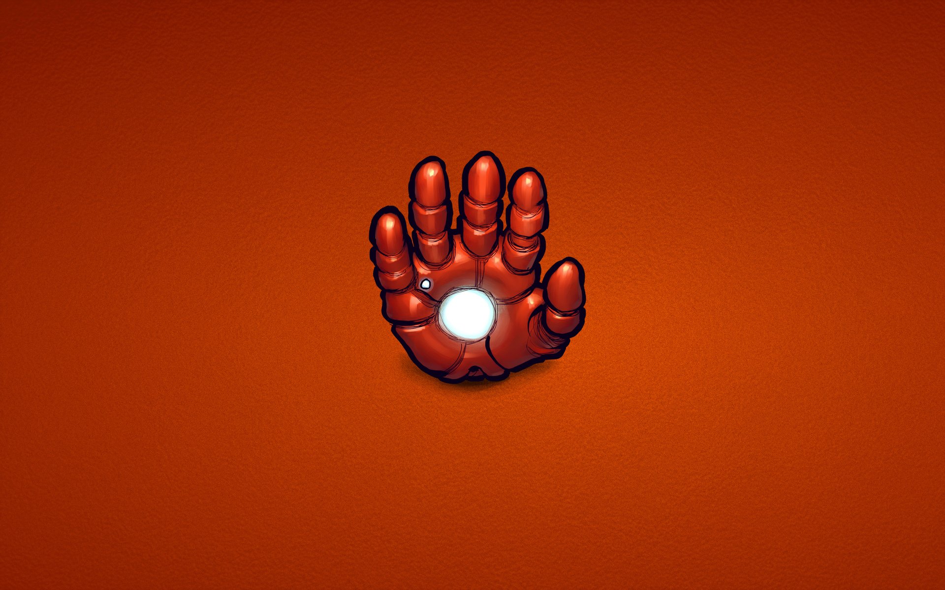 iron man bande dessinée marvel acier main minimalisme rouge