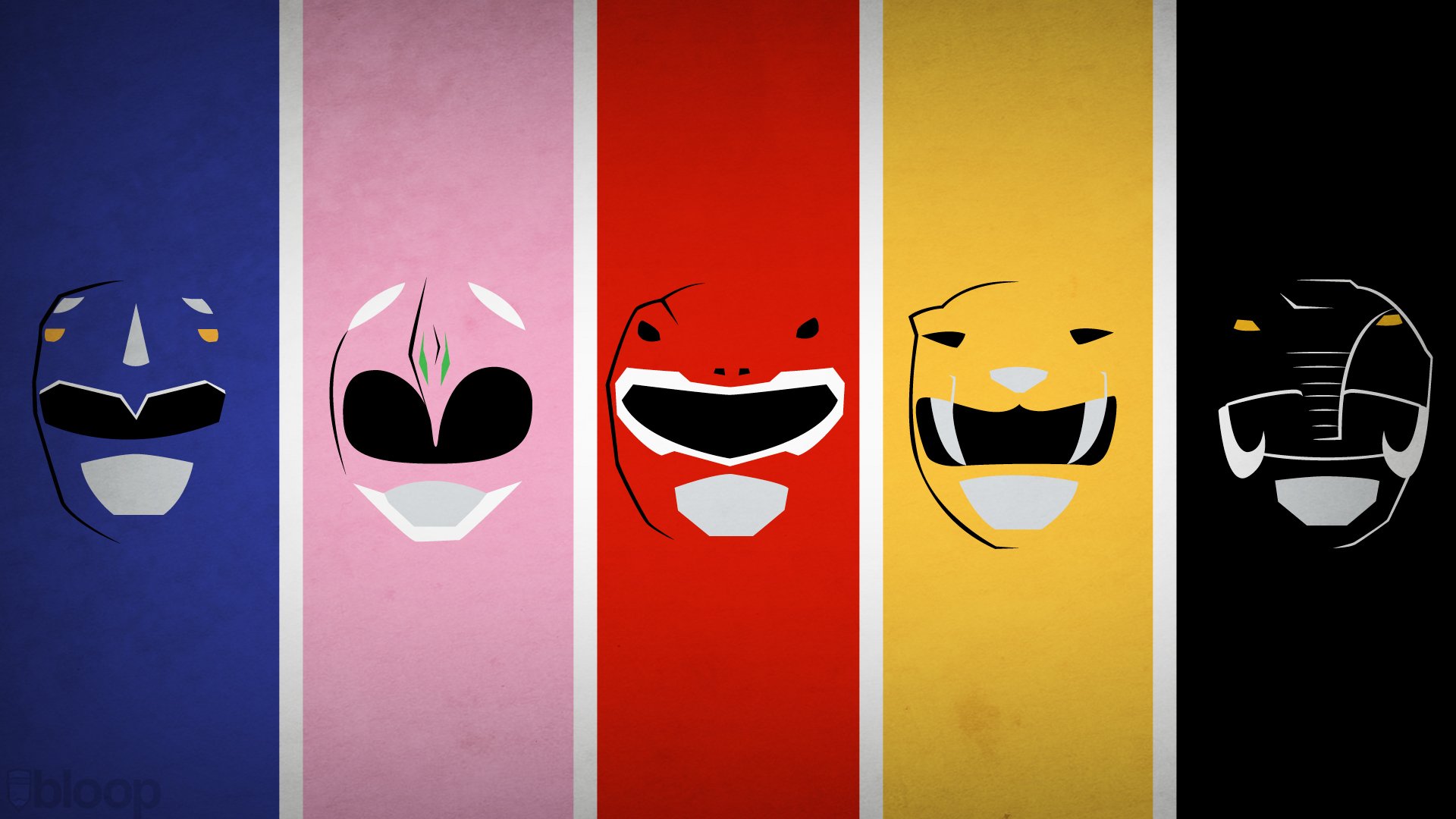 blo0p minimalism power rangers ranger