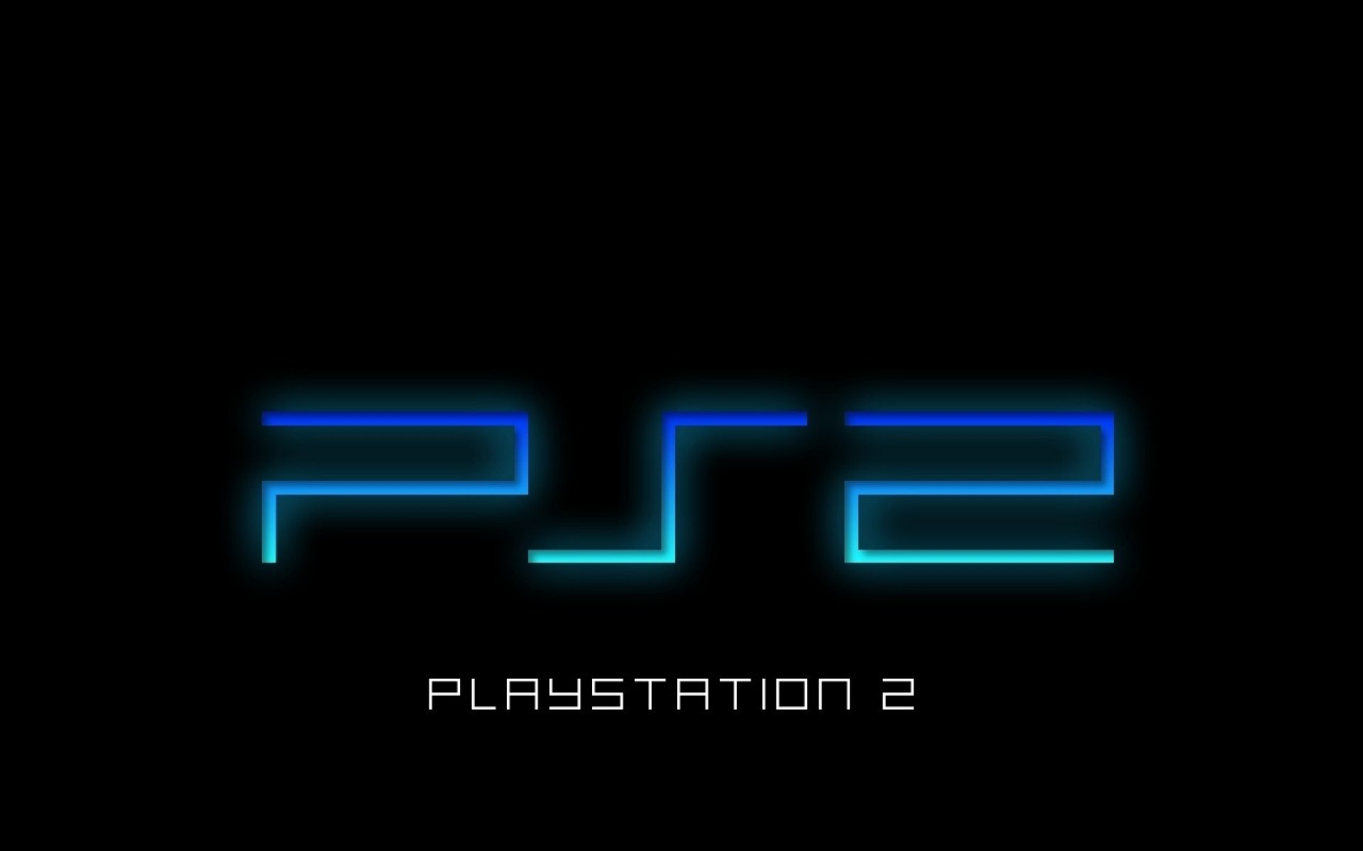 minimalismo ps 2 playstation 2 lettering sfondo nero arte