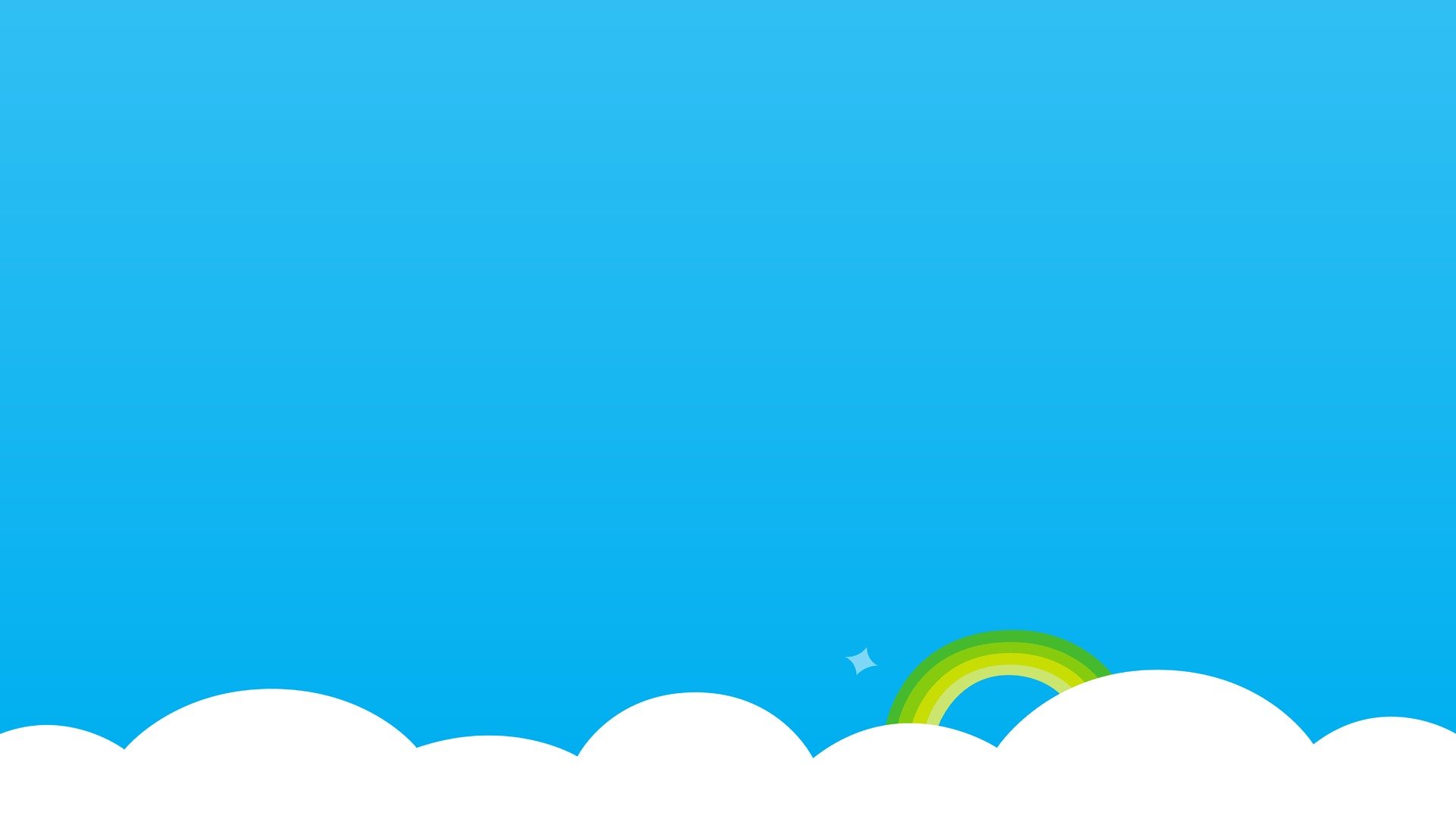 kype skype clouds rainbow simple background