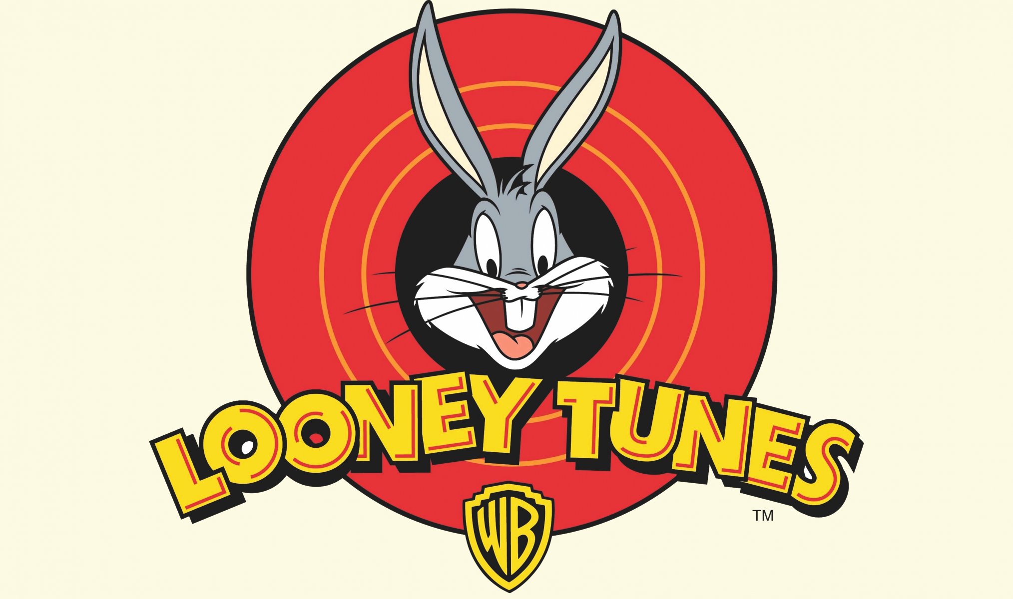 looney tunes logotipo dibujos animados bugs bunny conejo blanco