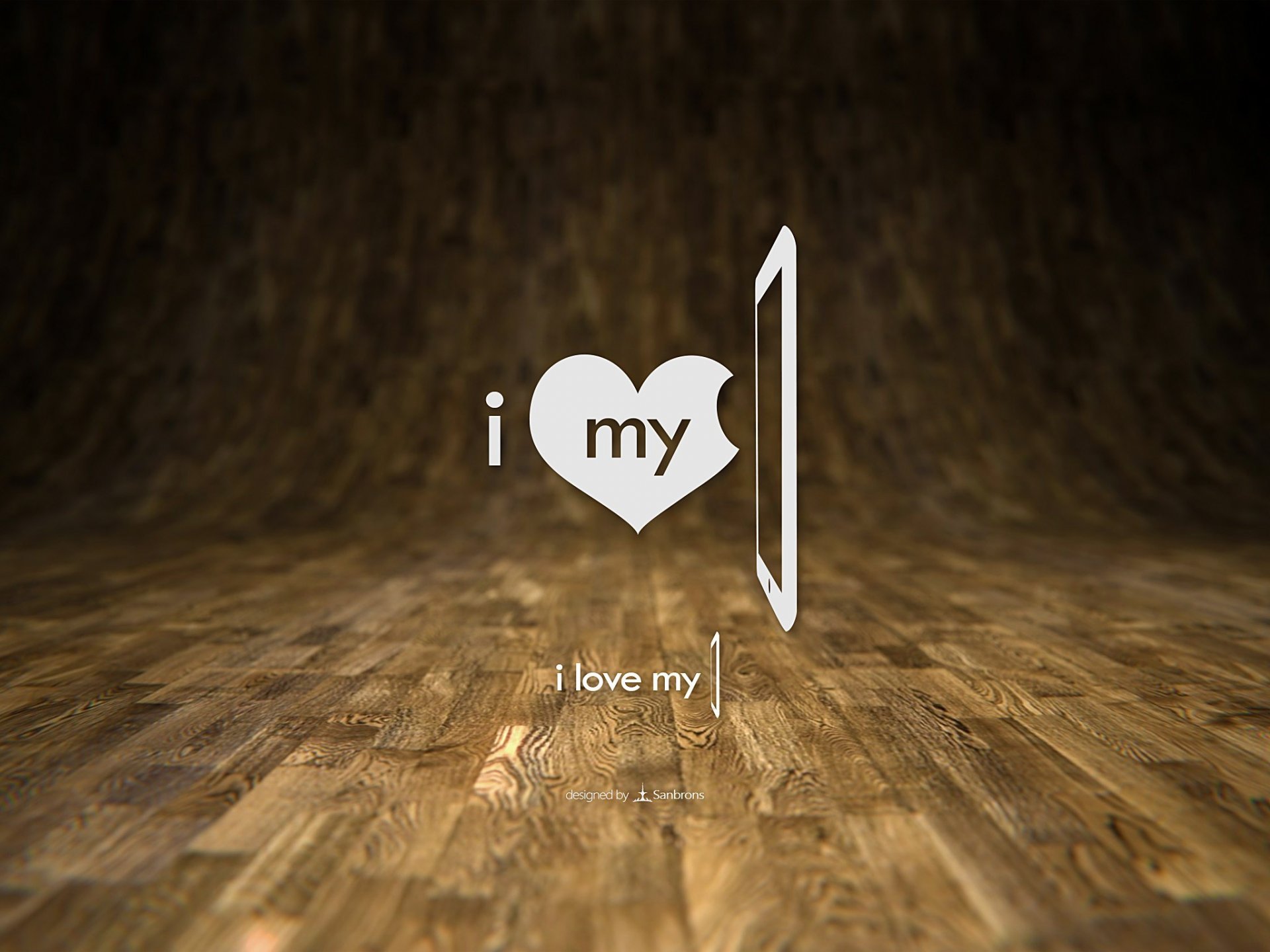 amore ipad cuore parquet legno minimalismo