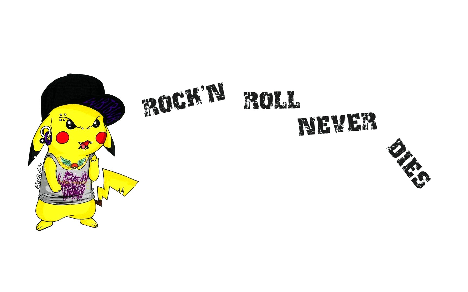 pikachu rock n roll tatuaggio