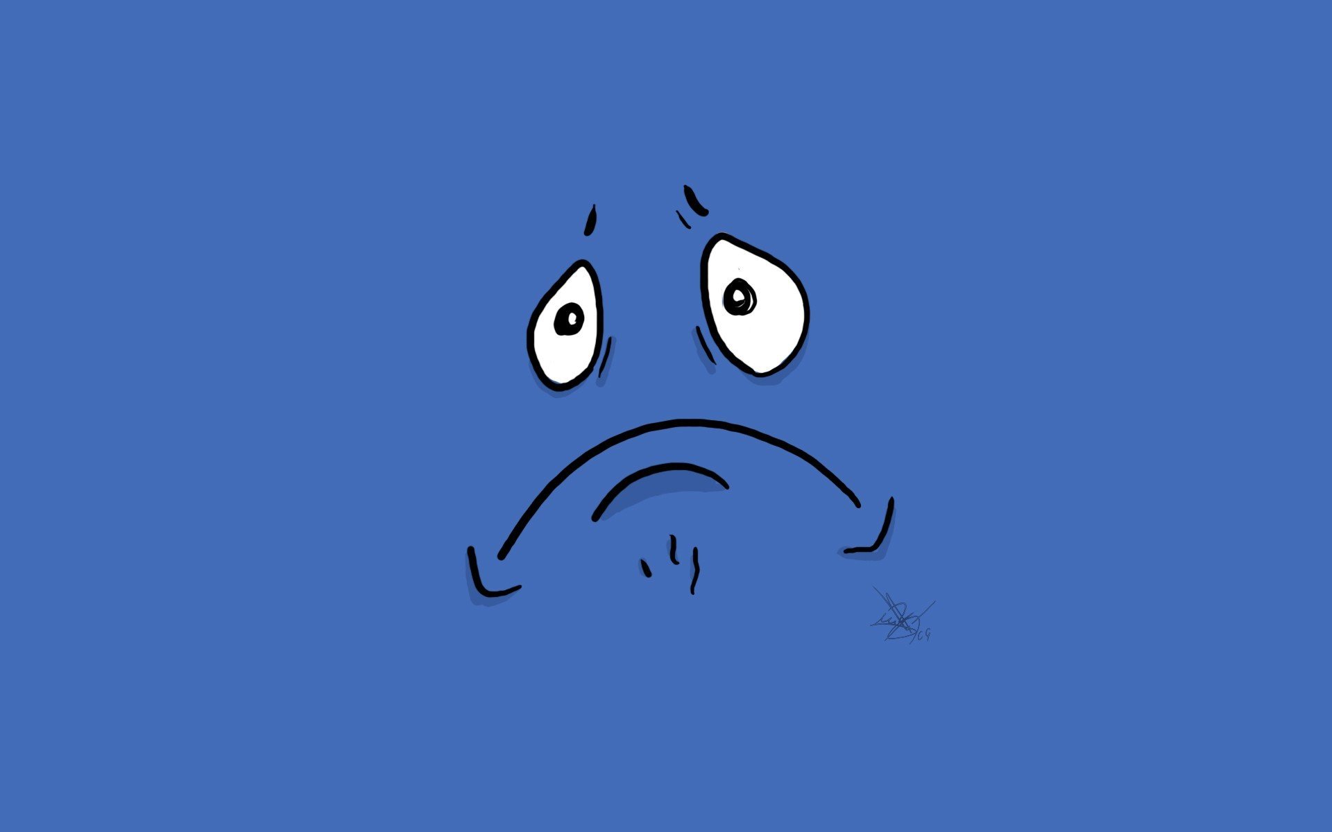 texture face muzzle despair sadness sadness facial expressions background blue wallpaper