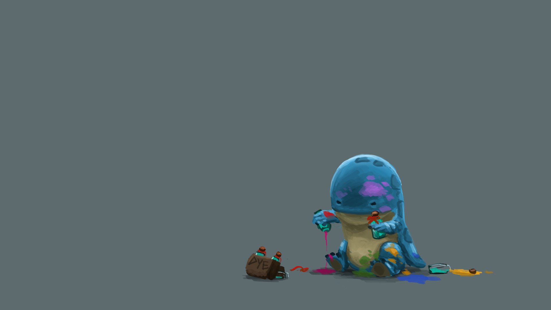 art guild wars 2 fanart baby quaggan monster paint bottle jar