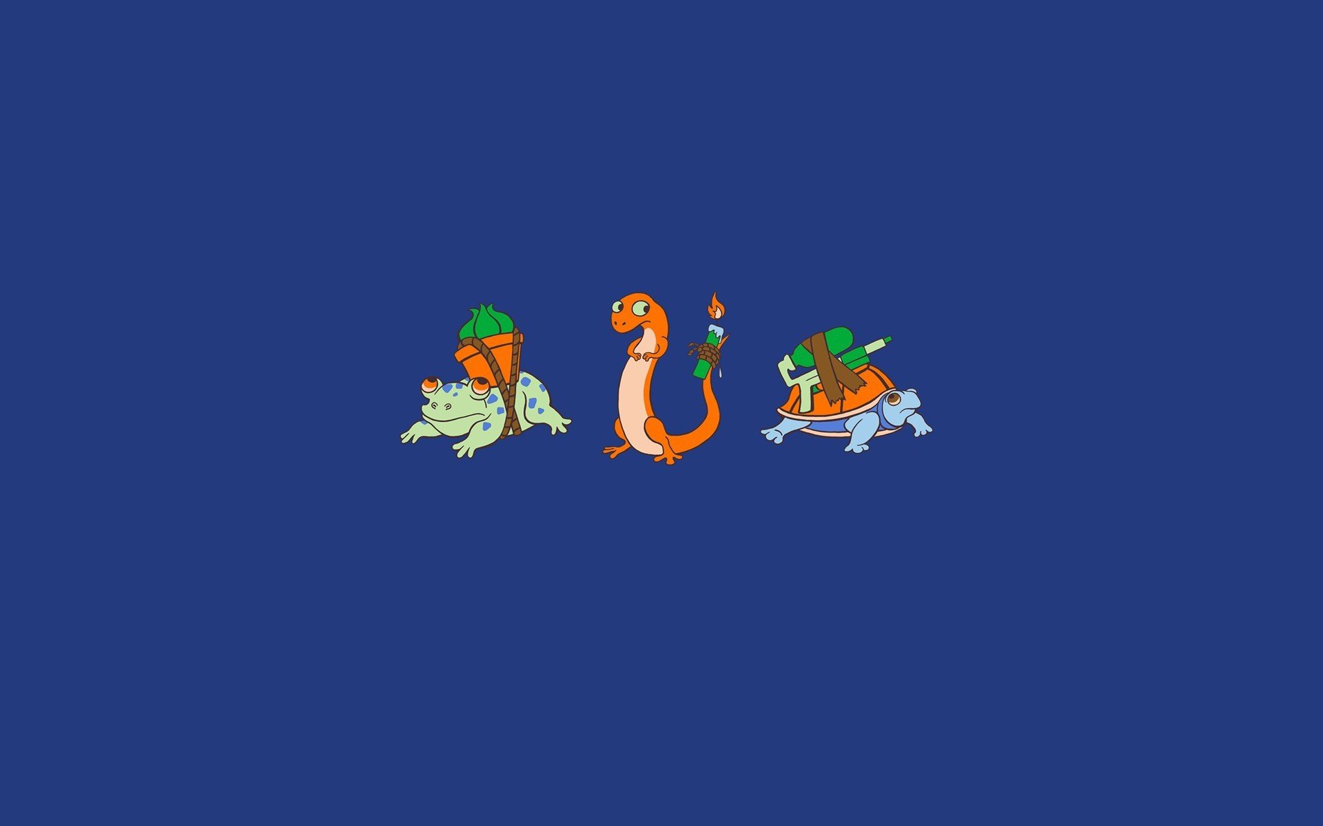 minimalismo pokémon cermander bulbazar