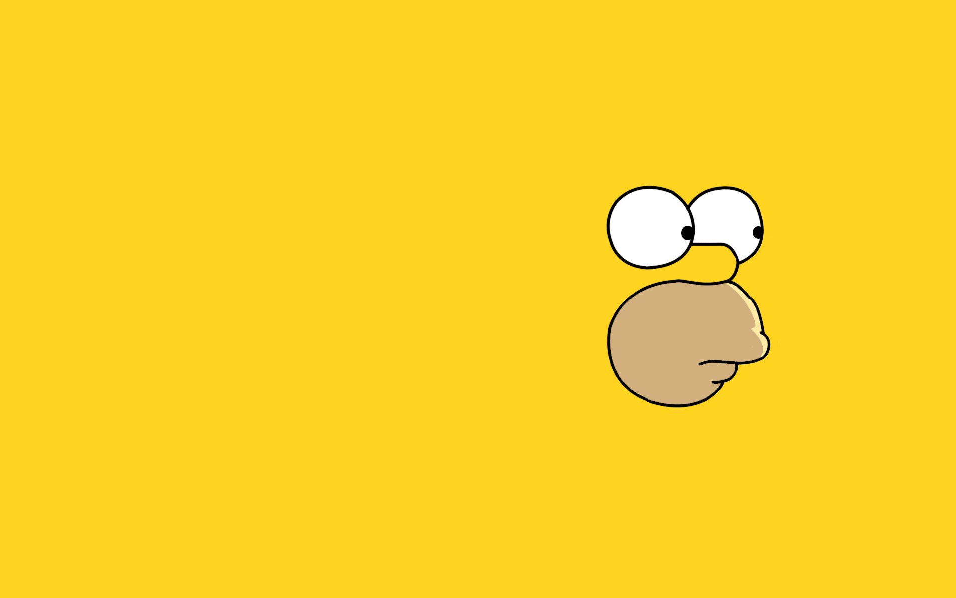 i simpson homer minimalismo faccia sguardo