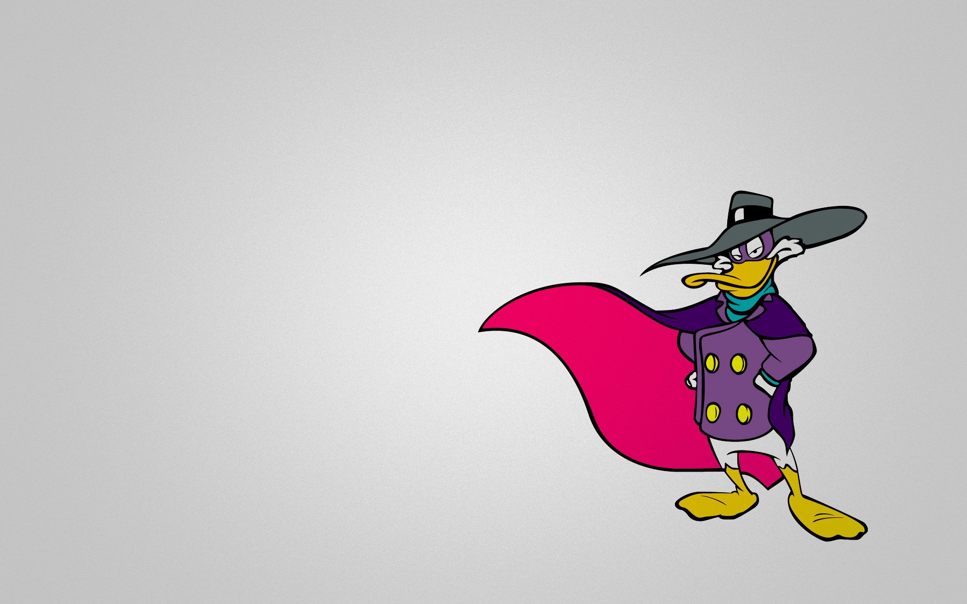 black cloak drake pe darkwing duck minimalism purple