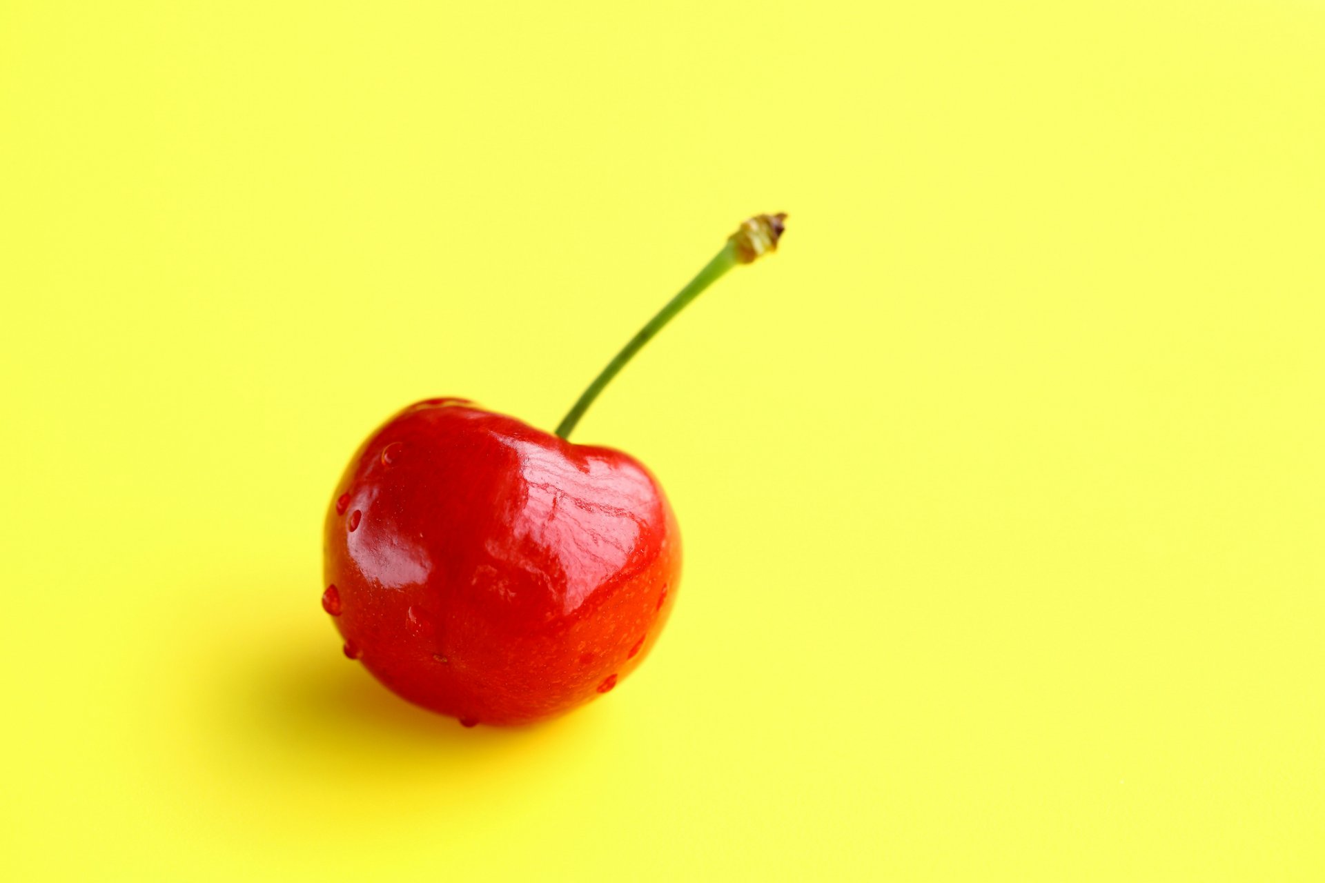 cherry cherry berry yellow background