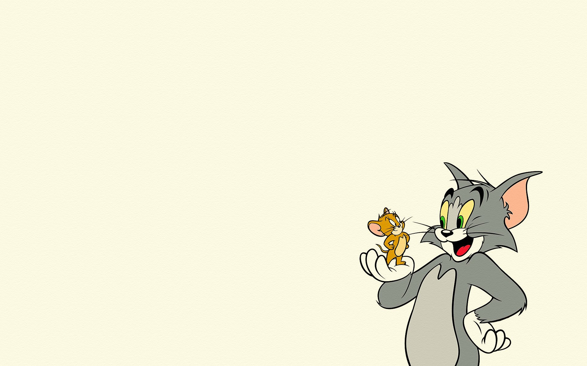 tom e jerry gatto topo baffi minimalismo