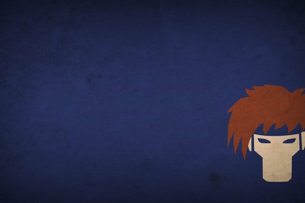 Gambit in the style of minimalism on a dark blue background