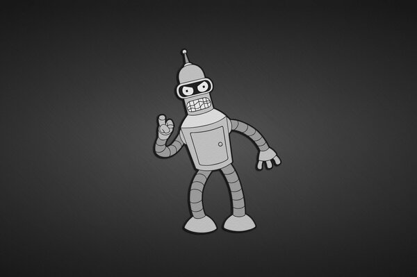 Futurama. Minimalism, a robot from the TV series