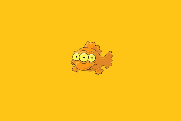 Arte vectorial con peces de tres cabezas