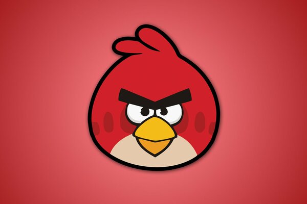 Angry birds rosso Angry Birds su sfondo rosso