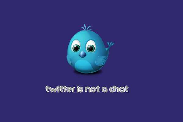 The birdie logo for Twitter chat