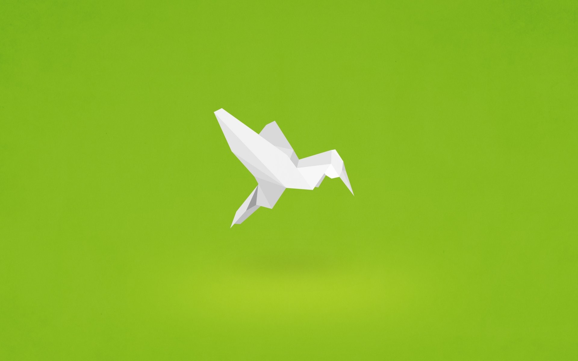 minimalisme origami colibri oiseau papier