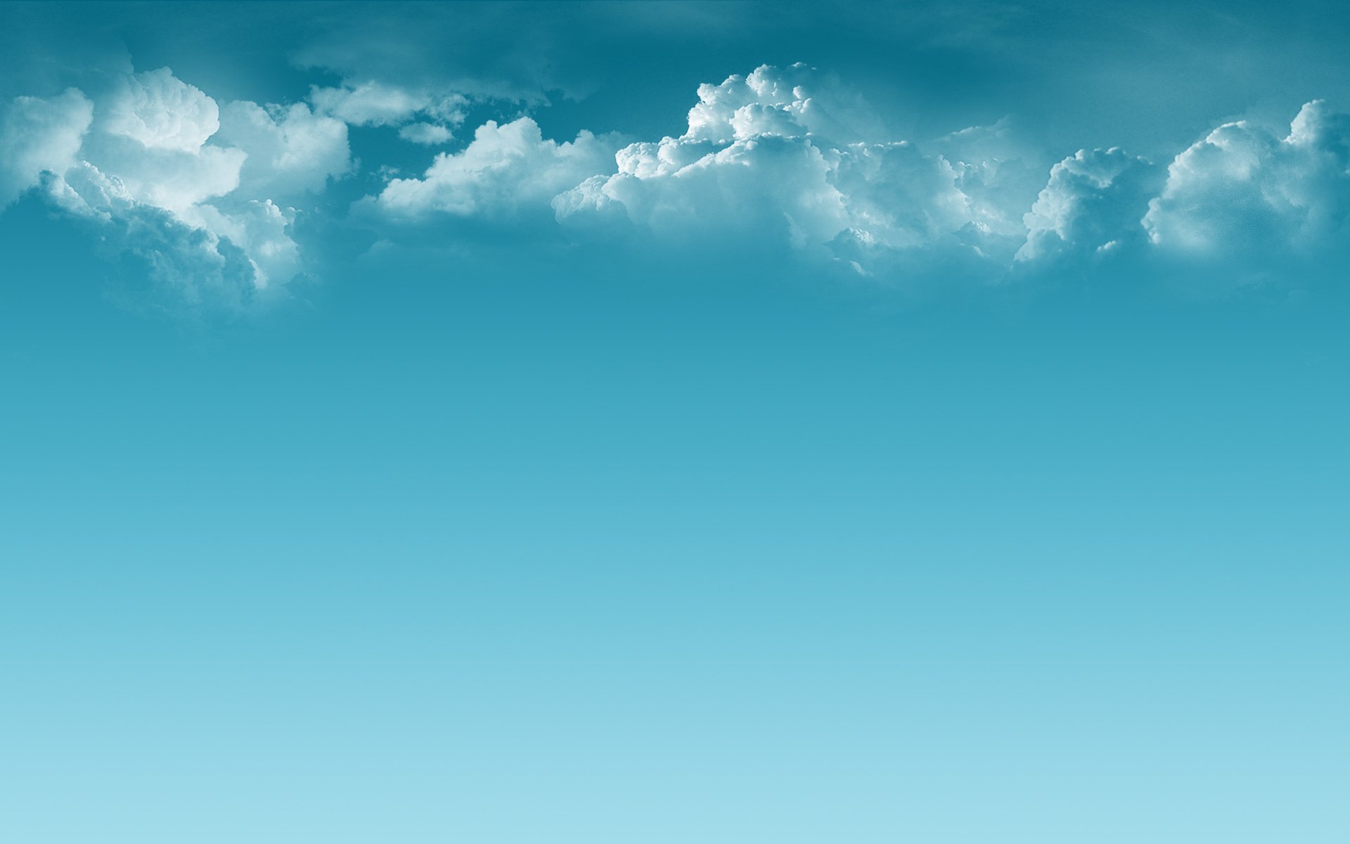 minimalism clouds blue soothe of mind