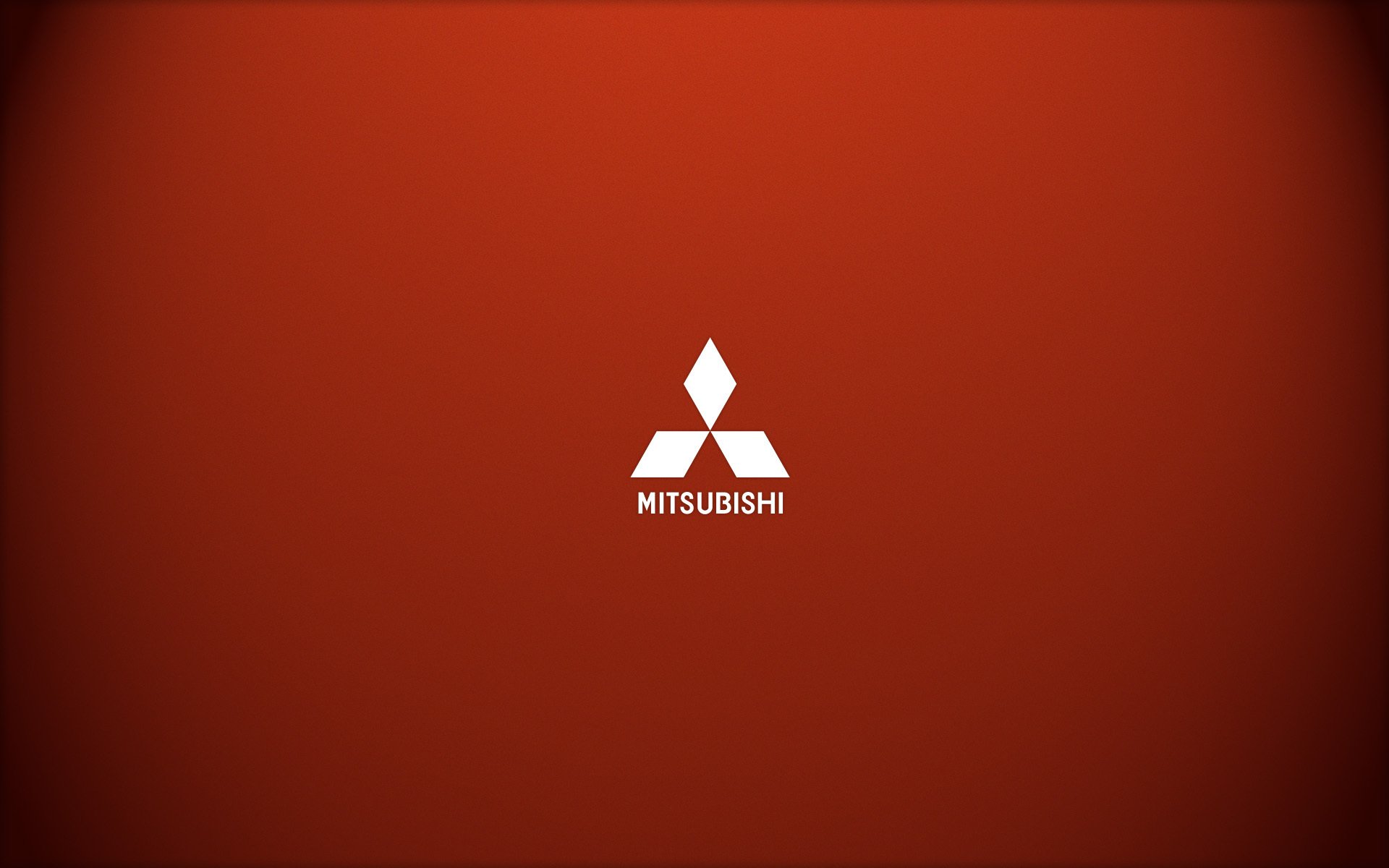 mitsubishi logo logo czerwone minimalizm marka samochodu marka