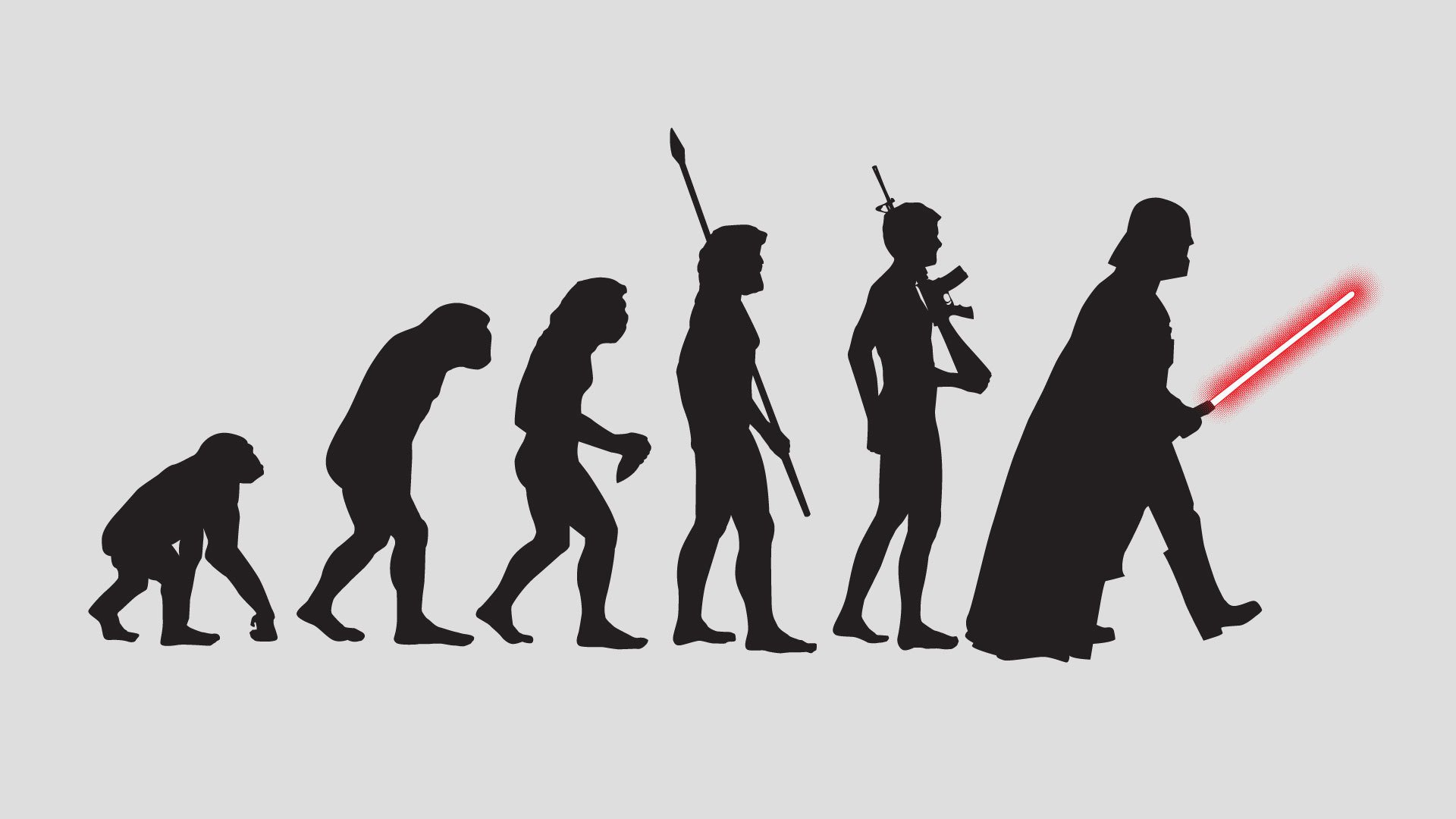 evolution affe mensch roboter darth vader