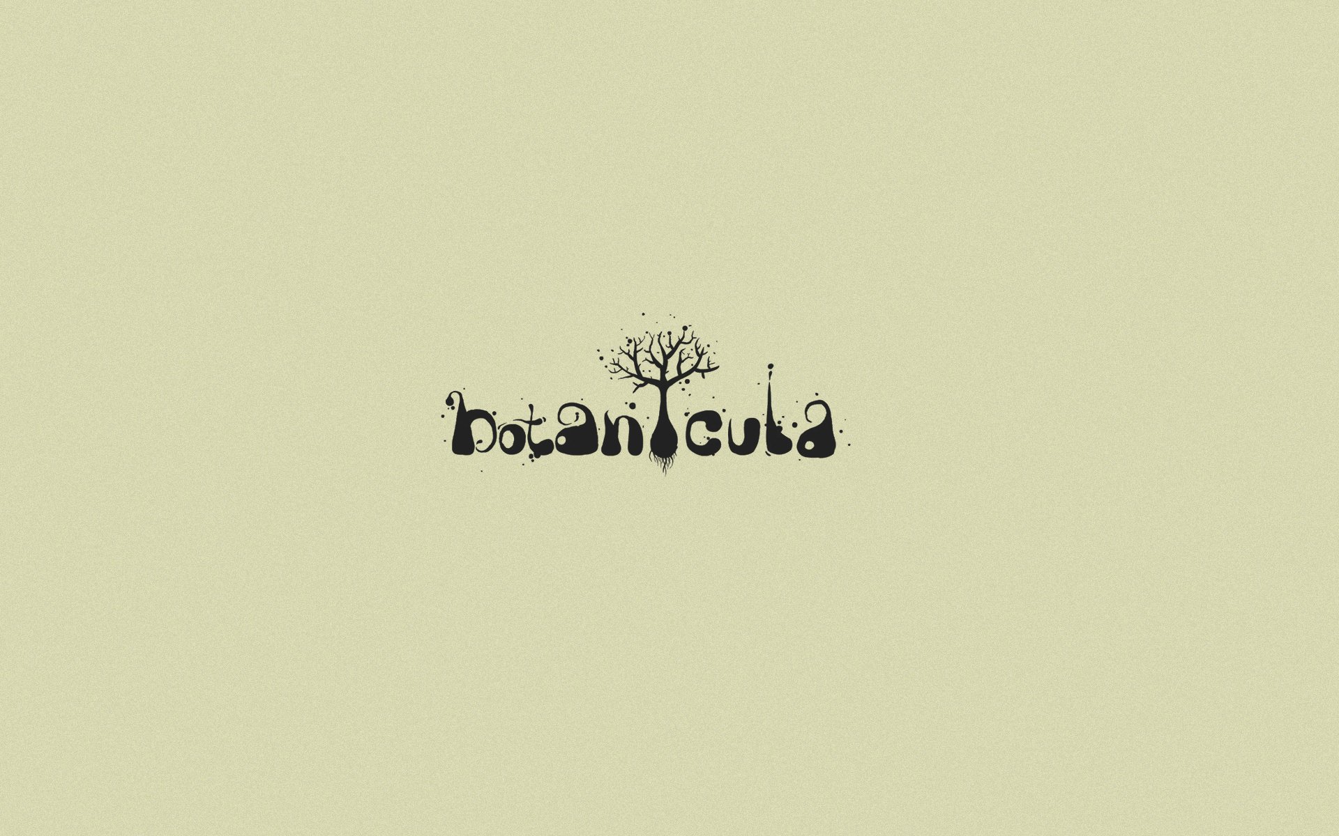 juego botanicula obra maestra logotipo madera fuente