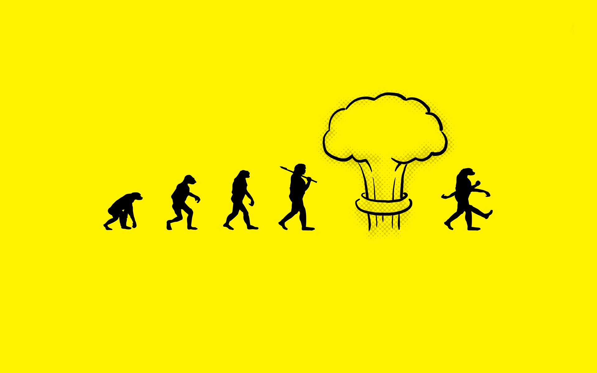 evolution man nuclear explosion mutation