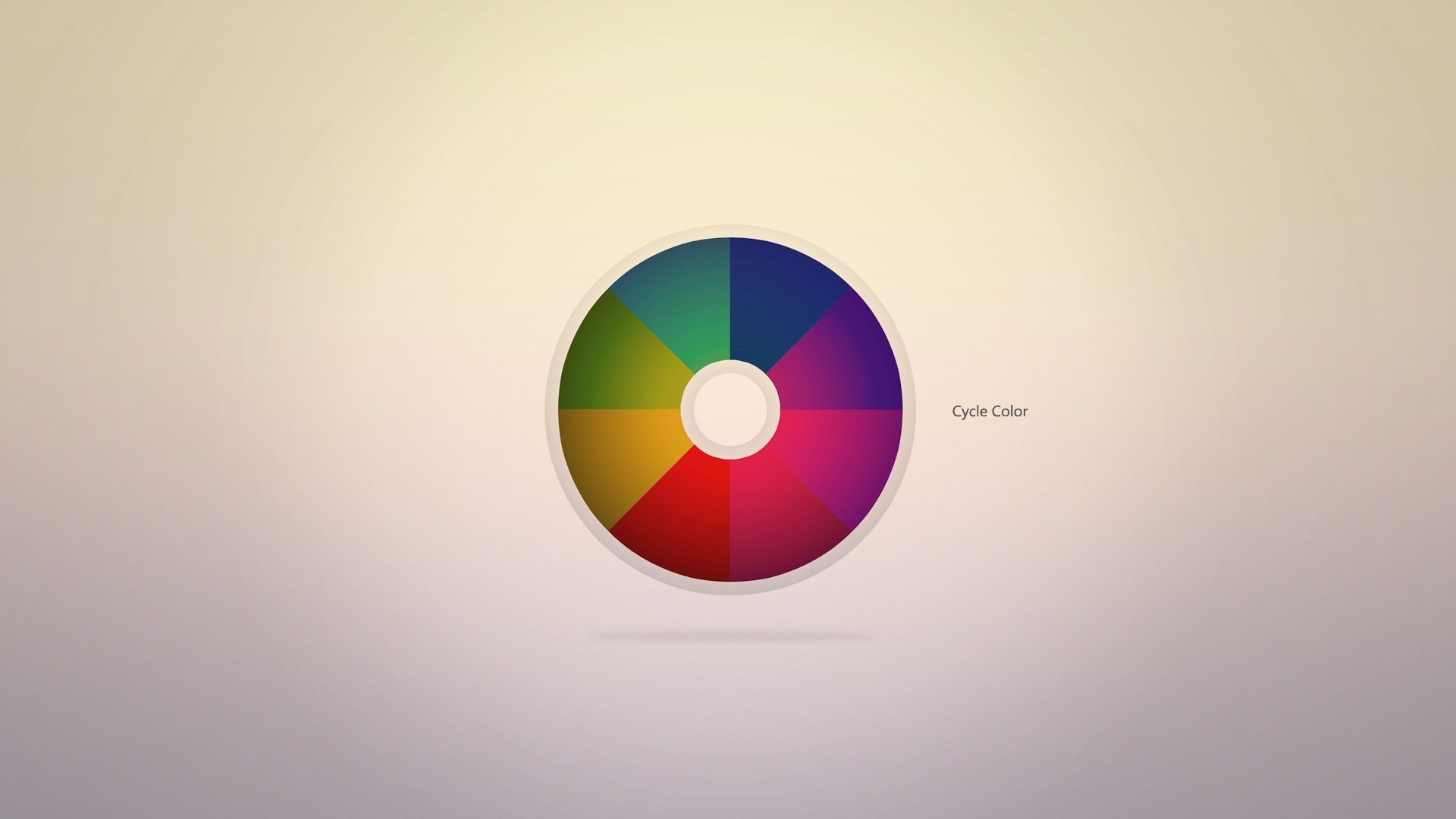 minimalism color wheel spectrum rainbow paint patterns words inscription cycle color spector colors lettering 1920x1080