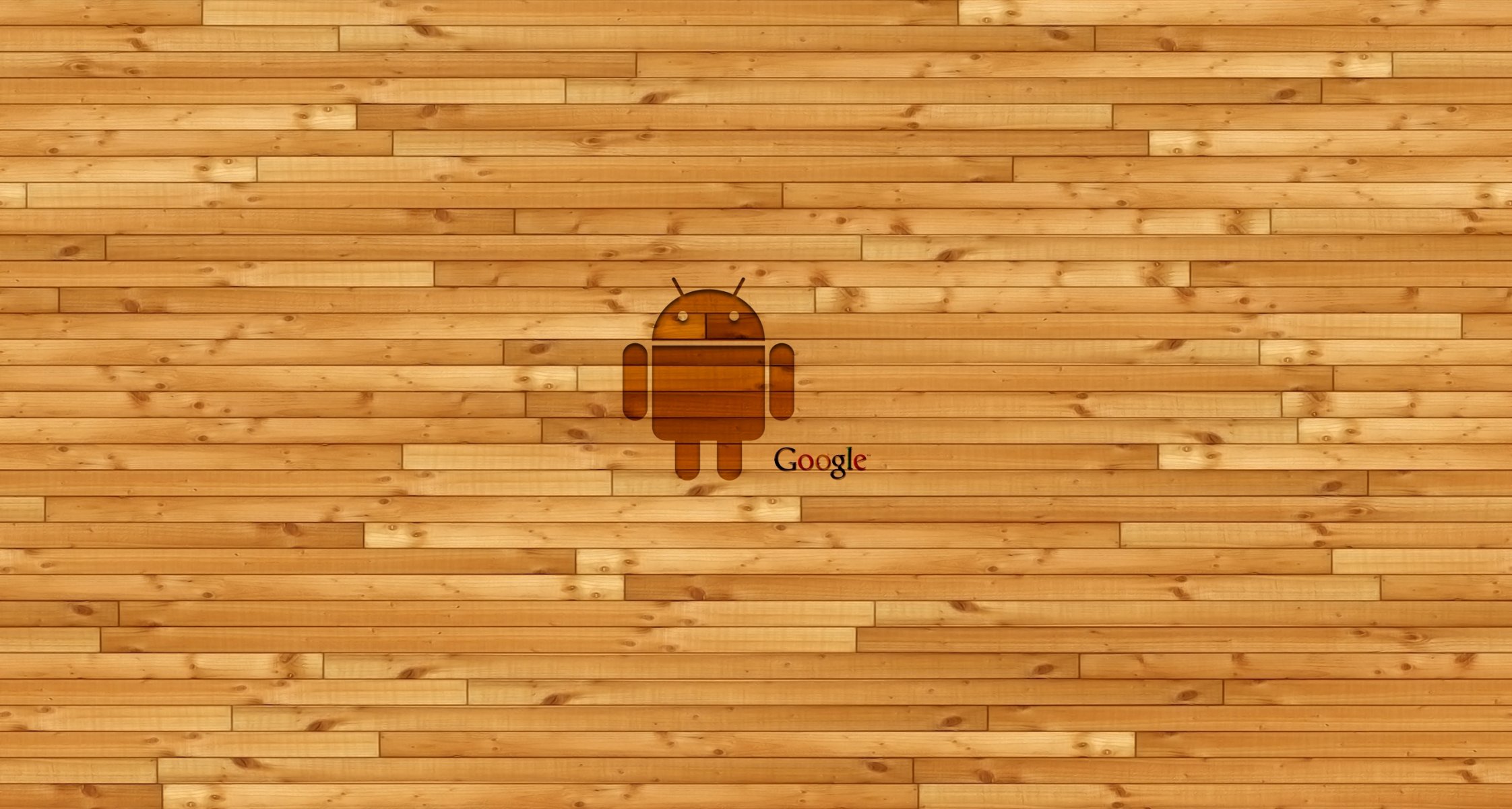 google android google android madera pared logotipo