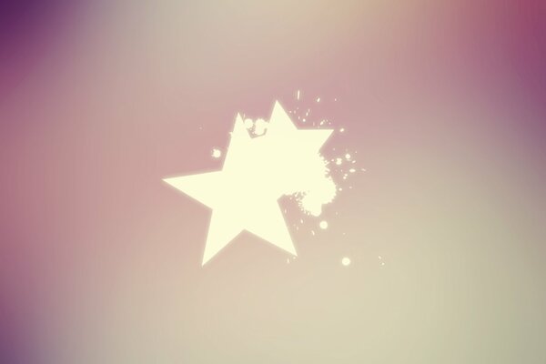 Two stars on a light background