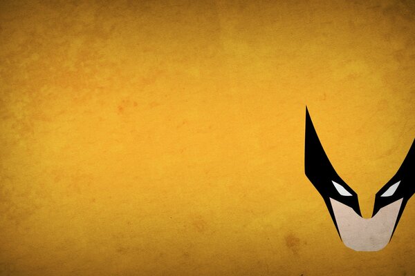 Disegno maschera di Wolverine in stile minimalista