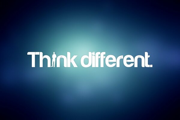 Minimalizm napis think different