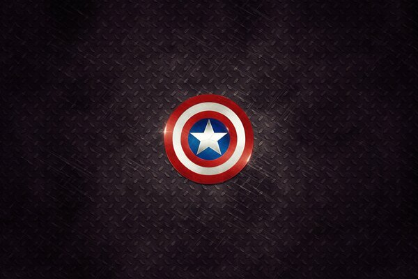 Captain America Schild Minimalismus