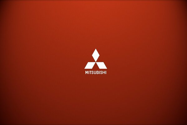 Mitsubishi icon on a red background